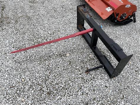 skid steer prong|skid steer bale spear.